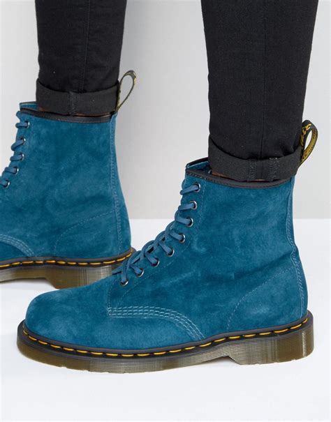 dr martens blue suede.